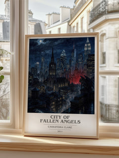City of Fallen Angels book cover poster colour and style options – Cassandra Clare book art