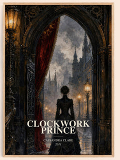 Clockwork Prince watercolour book poster by Cassandra Clare – framed literary art print