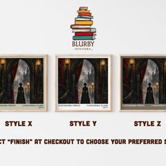 Clockwork Prince literary print in frame leaning in hallway – fantasy wall art