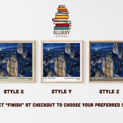 Lady Midnight literary print in frame leaning in hallway – fantasy wall art