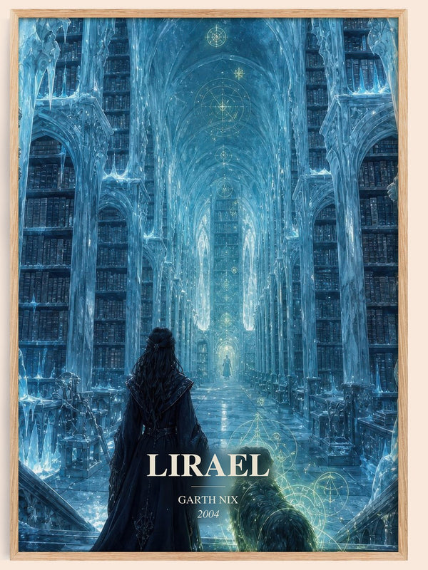 Lirael watercolour book poster by Garth Nix – framed literary art print