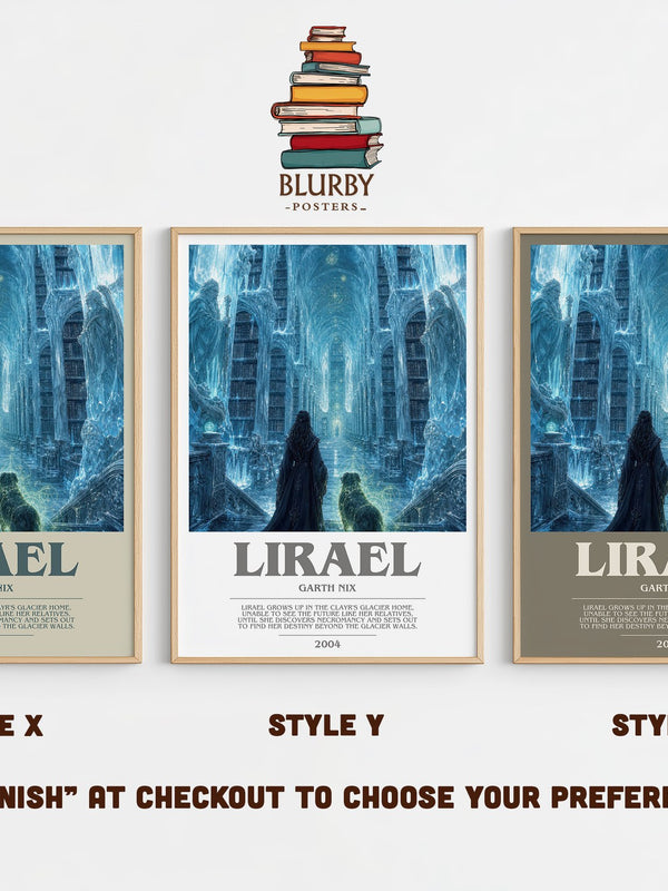 Lirael bookish print in frame leaning in hallway – fantasy wall art