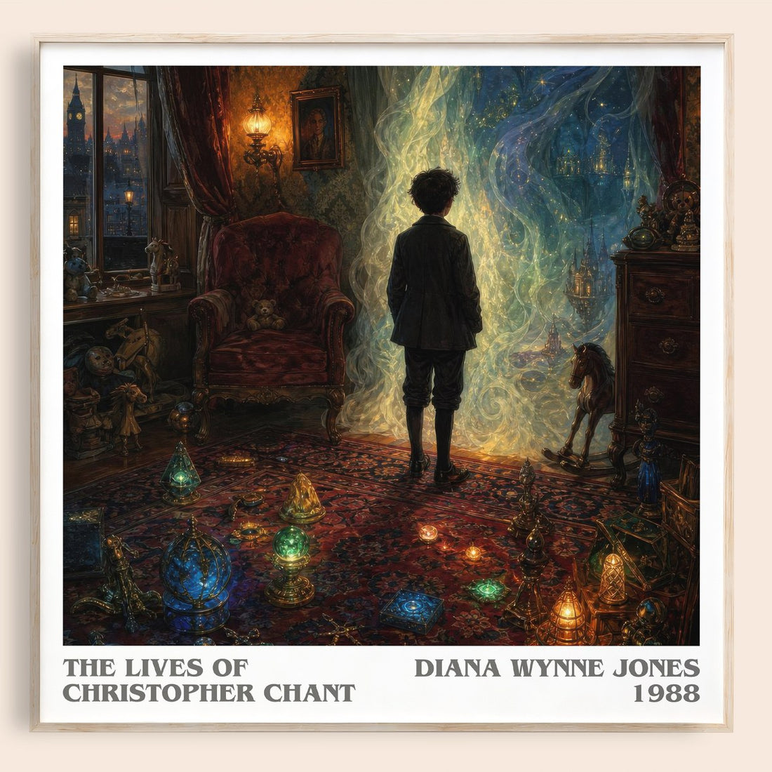The Lives of Christopher Chant literary book poster by Diana Wynne Jones – framed literary art print