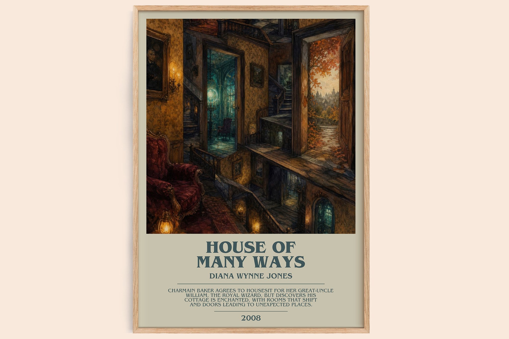 House of Many Ways Bookish Wall Art by Diana Wynne Jones