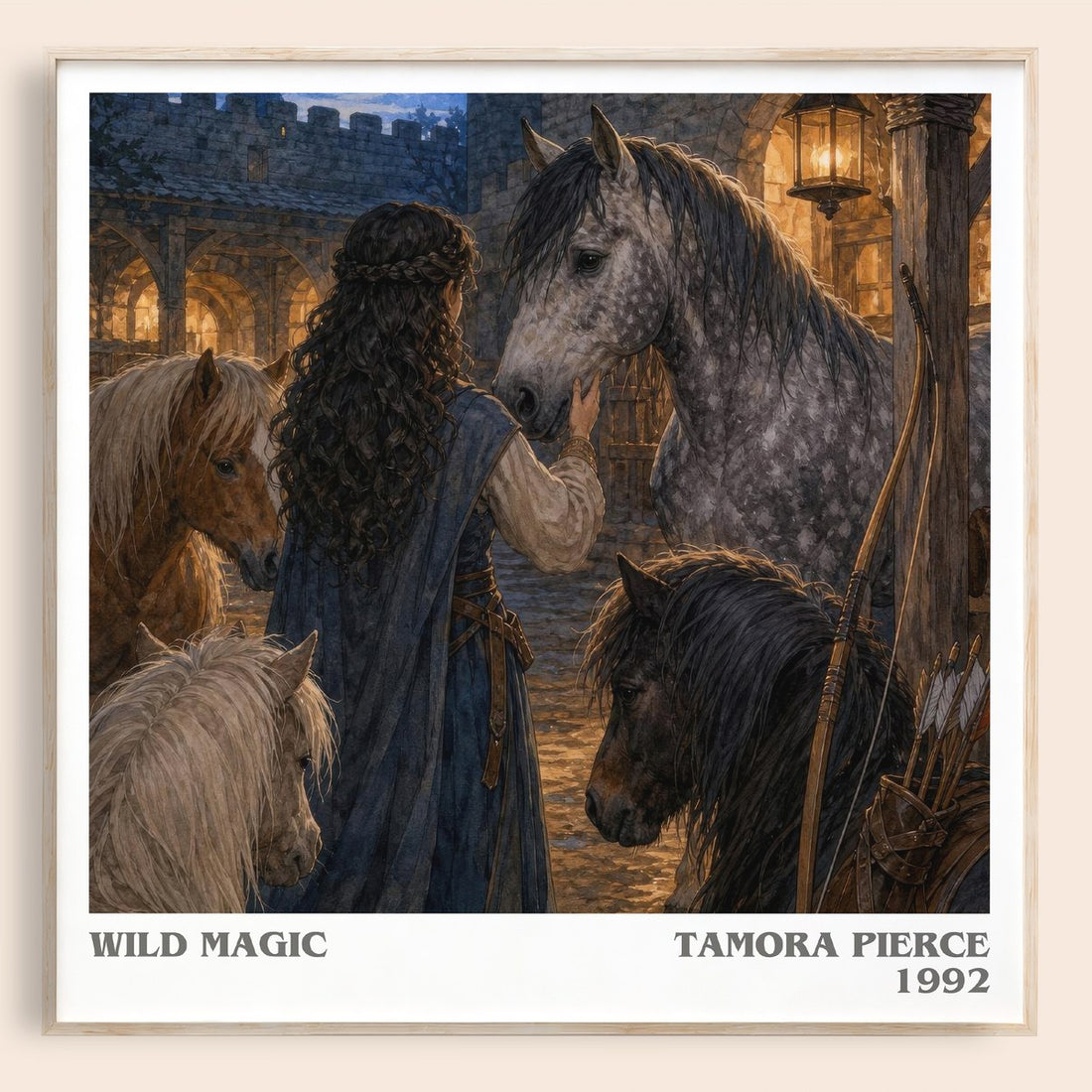 Wild Magic literary book poster by Tamora Pierce – framed literary art print