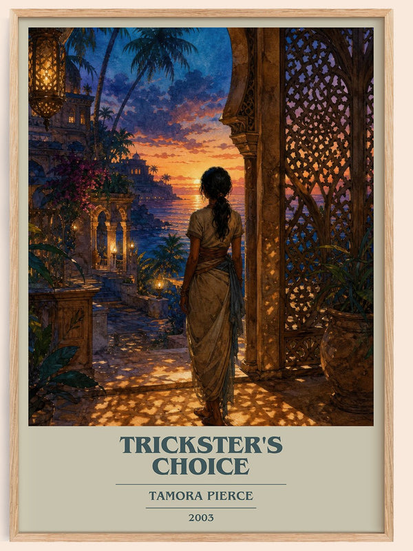 Trickster's Choice book cover book poster by Tamora Pierce – framed literary art print