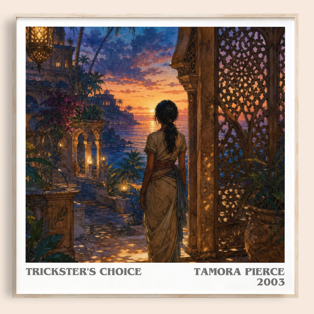 Trickster's Choice literary book poster by Tamora Pierce – framed literary art print