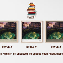 Artemis Fowl literary print in frame leaning in hallway – fantasy wall art