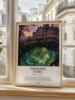 Artemis Fowl bookish poster colour and style options – Eoin Colfer book art