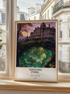 Artemis Fowl book cover poster colour and style options – Eoin Colfer book art