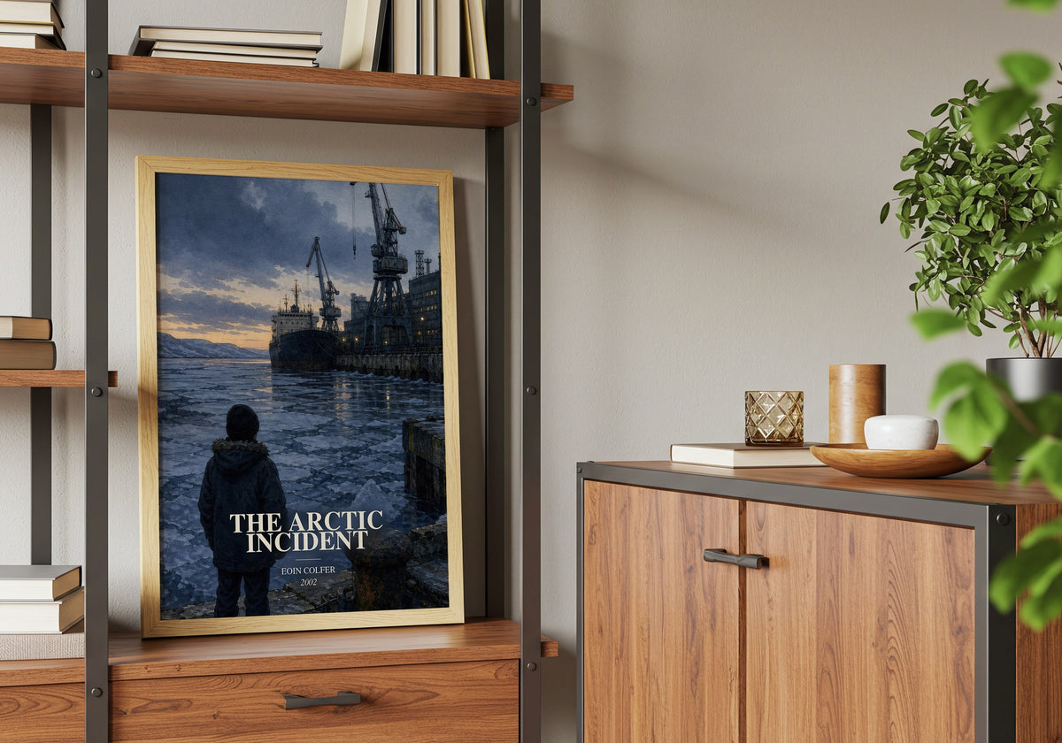 The Arctic Incident book watercolour illustration paper finish options – matte satin gloss
