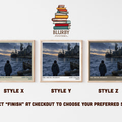 The Arctic Incident literary print in frame leaning in hallway – fantasy wall art