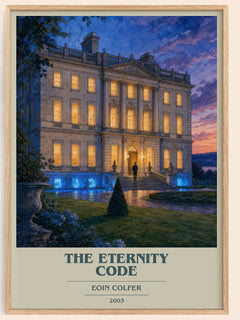 The Eternity Code book cover book poster by Eoin Colfer – framed literary art print