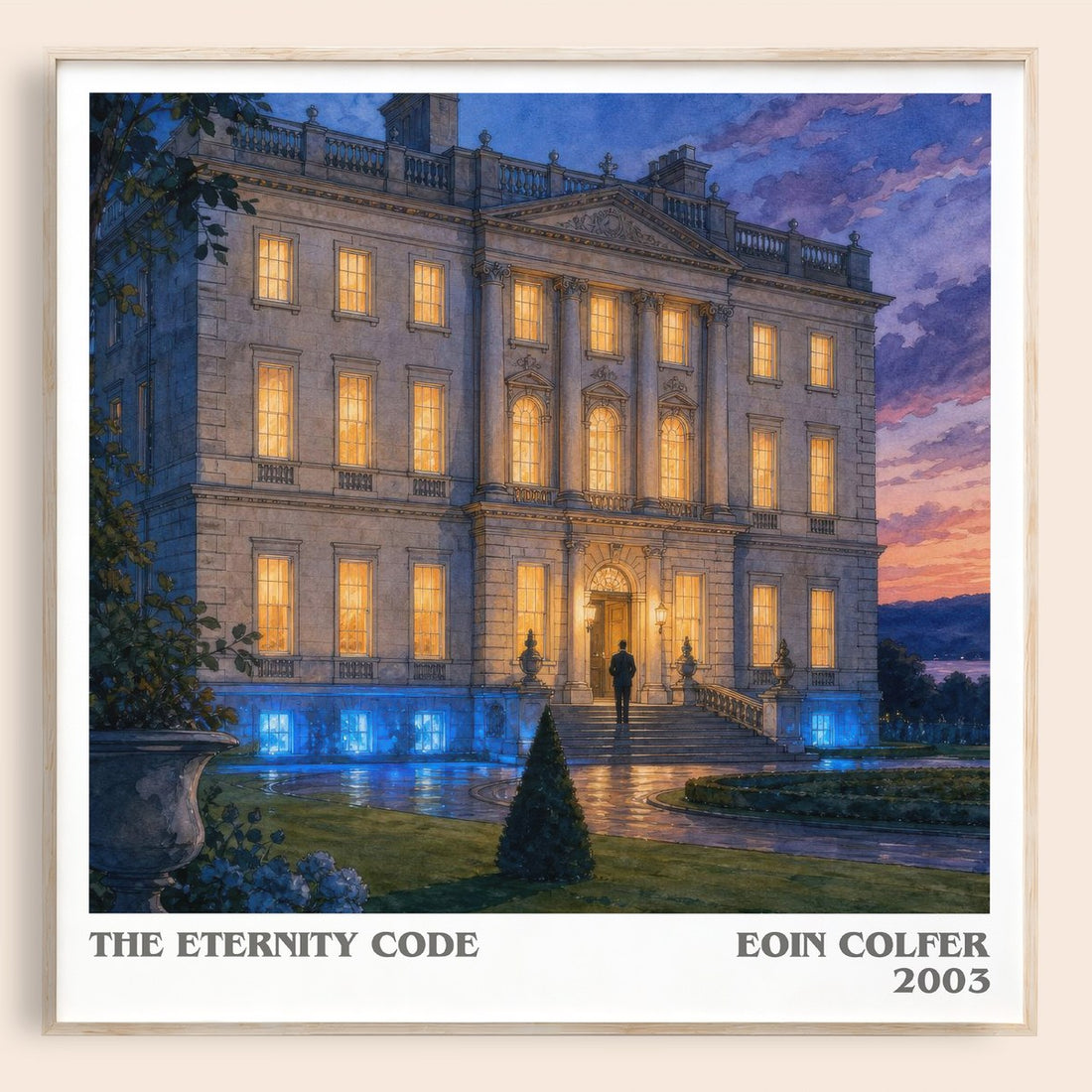 The Eternity Code literary book poster by Eoin Colfer – framed literary art print