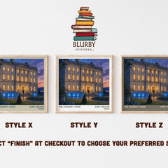 The Eternity Code literary print in frame leaning in hallway – sci fi wall art