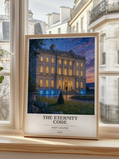 The Eternity Code book cover poster colour and style options – Eoin Colfer book art