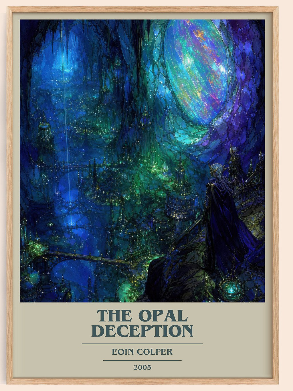 The Opal Deception book cover book poster by Eoin Colfer – framed literary art print