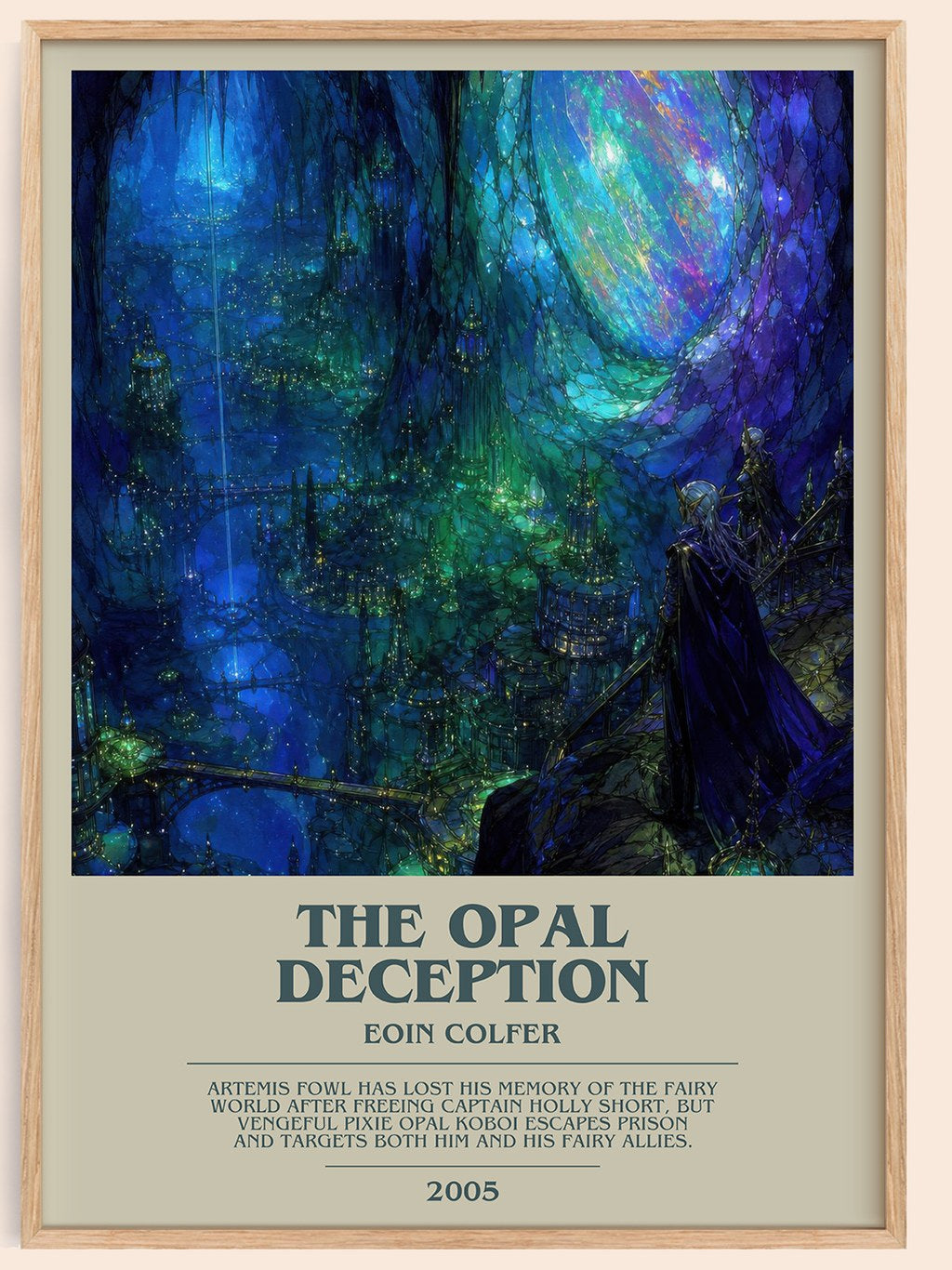 The Opal Deception bookish book poster by Eoin Colfer – framed literary art print
