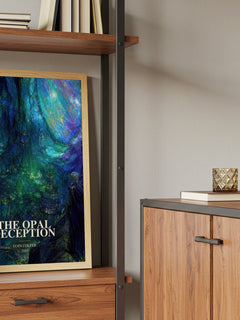 The Opal Deception book watercolour illustration paper finish options – matte satin gloss