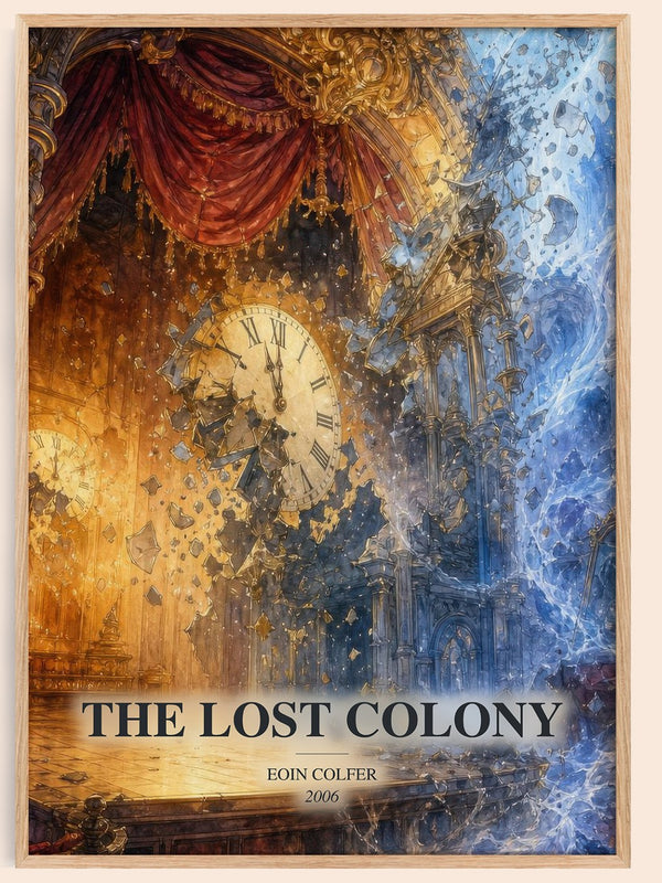 The Lost Colony watercolour book poster by Eoin Colfer – framed literary art print