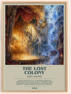 The Lost Colony bookish book poster by Eoin Colfer – framed literary art print