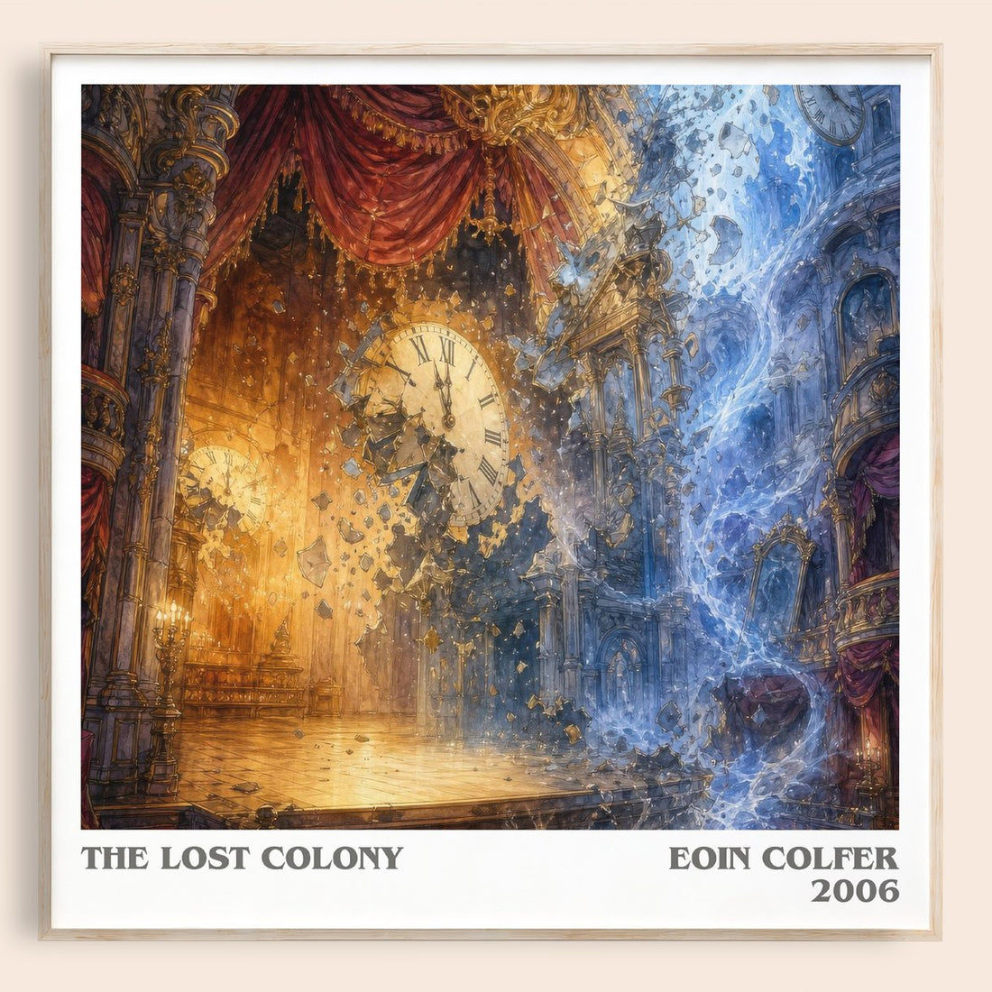 The Lost Colony literary book poster by Eoin Colfer – framed literary art print