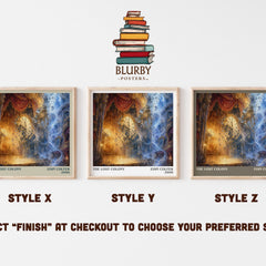 The Lost Colony literary print in frame leaning in hallway – sci fi wall art