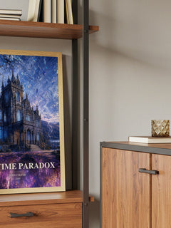 The Time Paradox book watercolour illustration paper finish options – matte satin gloss