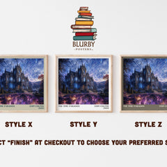 The Time Paradox literary print in frame leaning in hallway – fantasy wall art