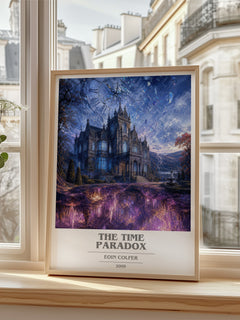The Time Paradox book cover poster colour and style options – Eoin Colfer book art