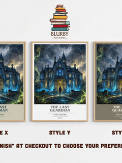 The Last Guardian book cover print in frame leaning in hallway – fantasy wall art
