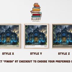 The Last Guardian literary print in frame leaning in hallway – fantasy wall art