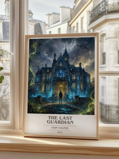 The Last Guardian book cover poster colour and style options – Eoin Colfer book art