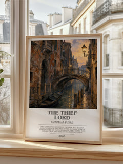 The Thief Lord bookish poster colour and style options – Cornelia Funke book art