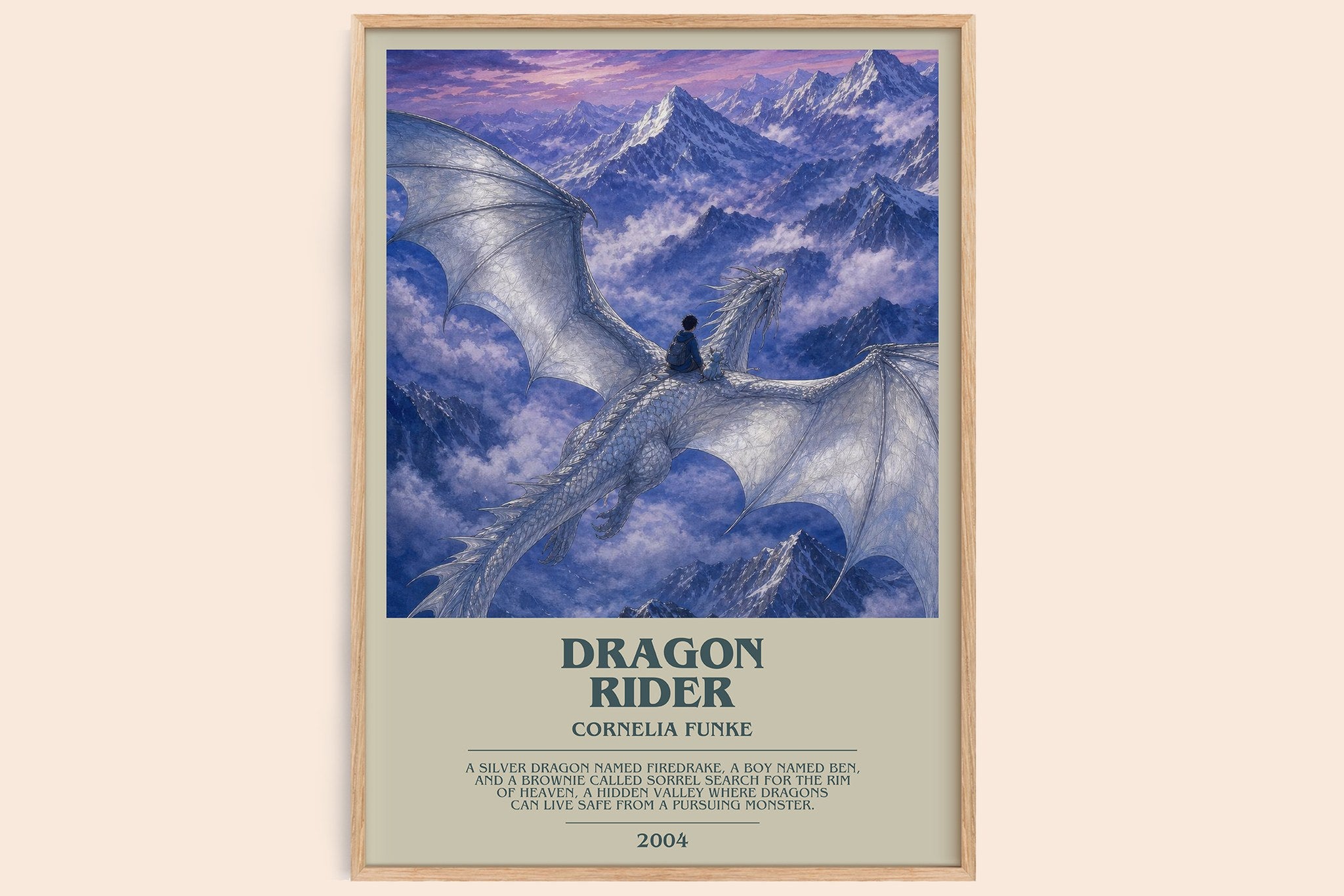 Dragon Rider Bookish Wall Art by Cornelia Funke