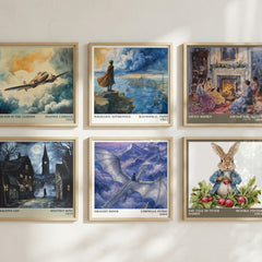 Dragon Rider literary art print colour and style options – Cornelia Funke book art