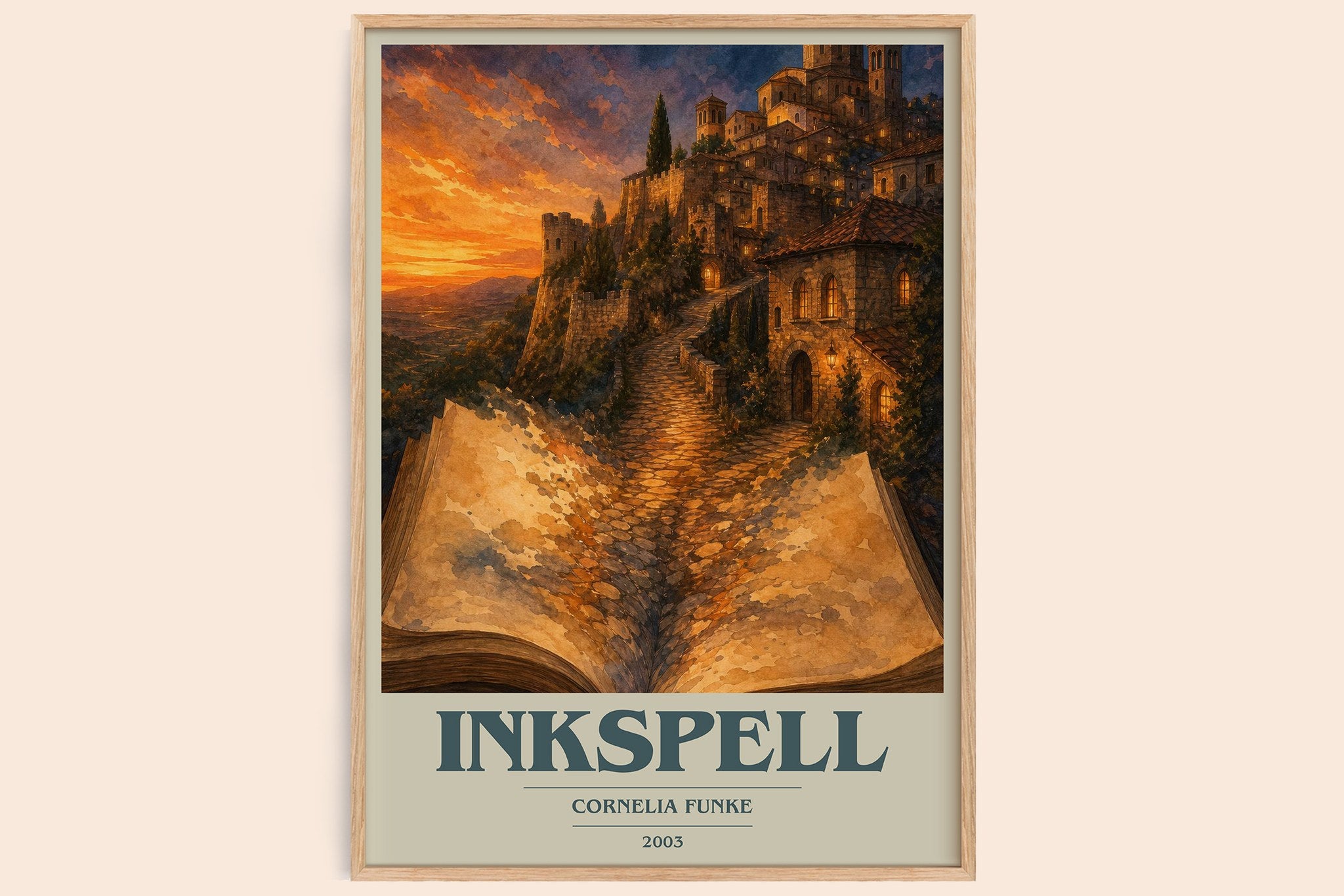 Inkspell Book Cover Poster by Cornelia Funke
