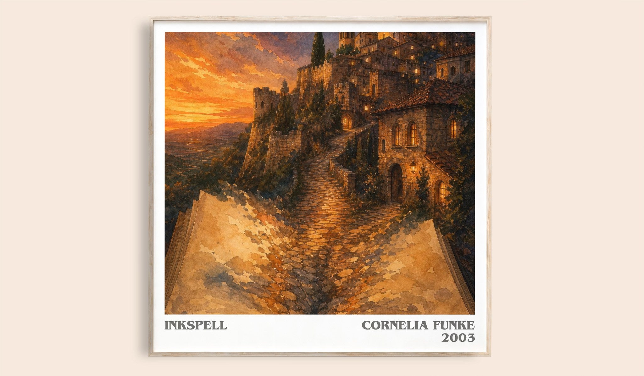 Inkspell Literary Art Print by Cornelia Funke
