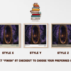 Reckless literary print in frame leaning in hallway – fantasy wall art