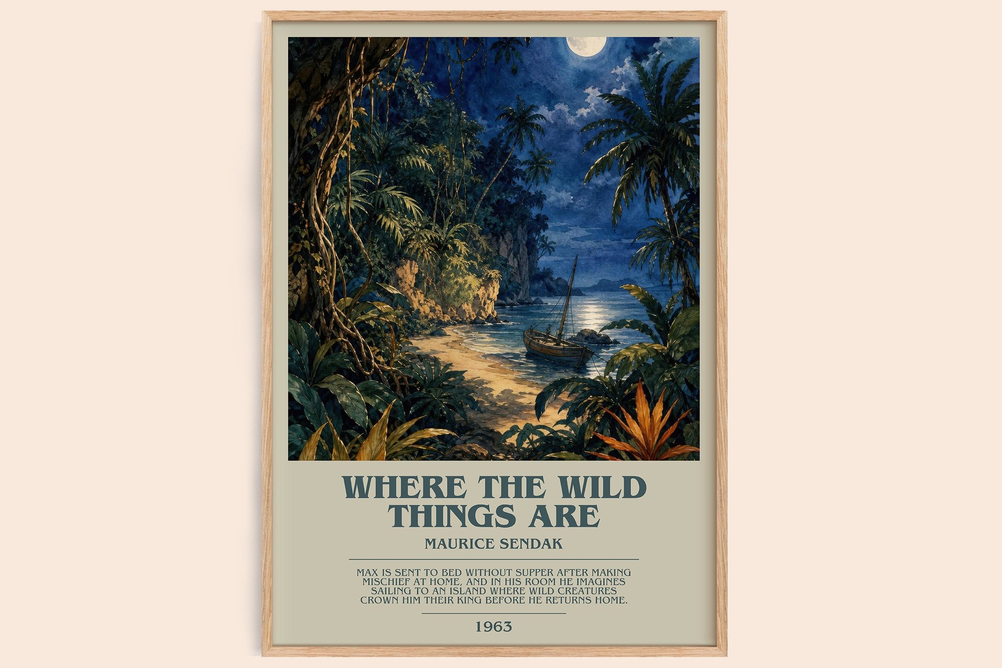Where the Wild Things Are Bookish Wall Art by Maurice Sendak
