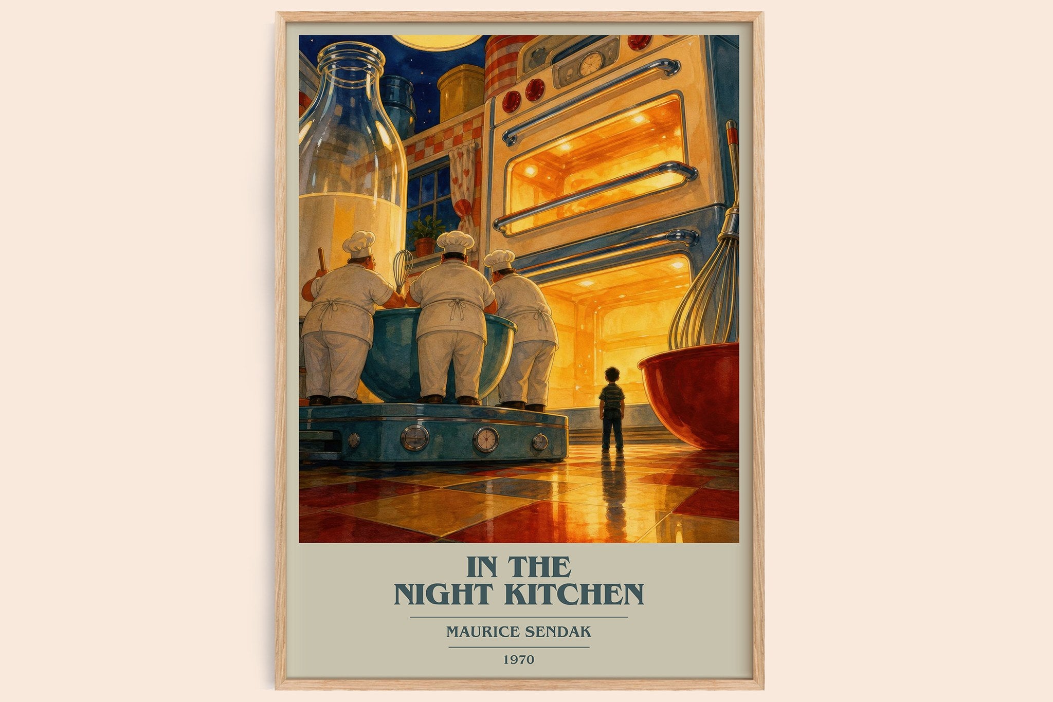 In the Night Kitchen Book Cover Poster by Maurice Sendak