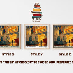 In the Night Kitchen literary print in frame leaning in hallway – childrens wall art