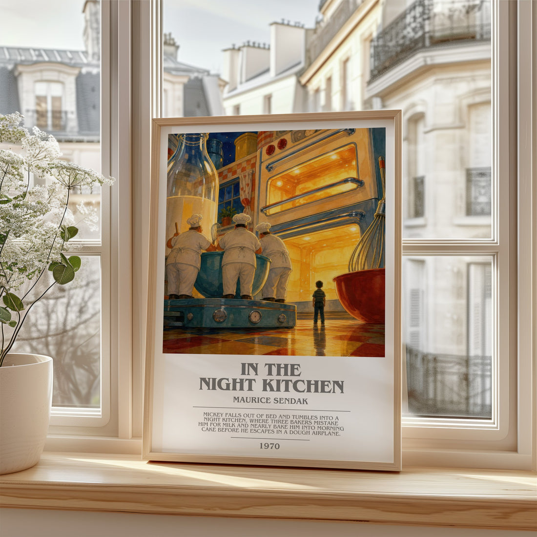 In the Night Kitchen bookish poster colour and style options – Maurice Sendak book art