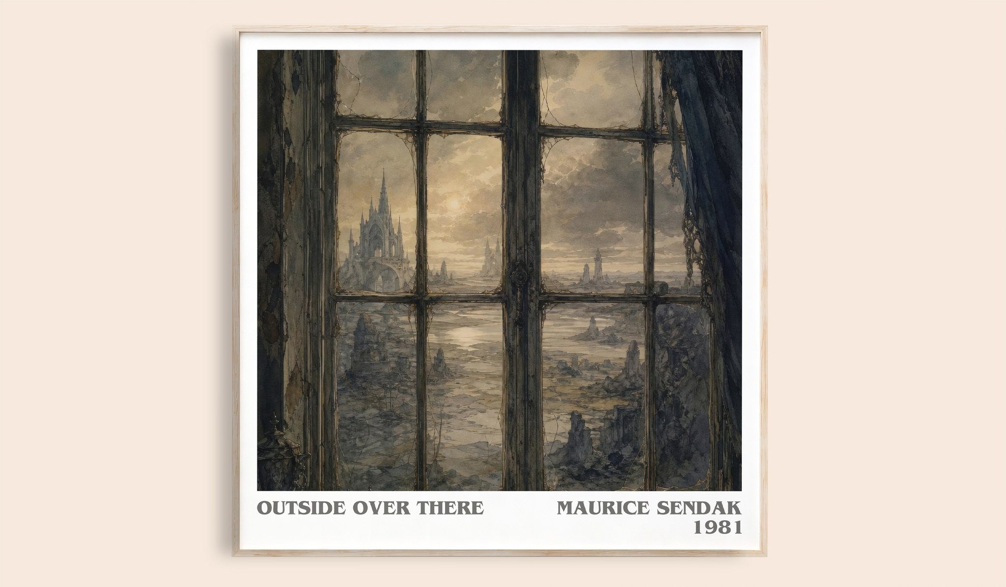 Outside Over There Literary Art Print by Maurice Sendak