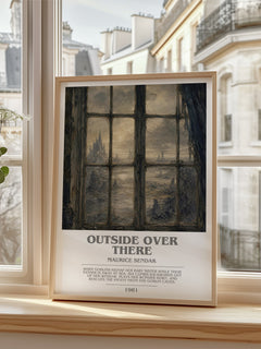 Outside Over There bookish poster colour and style options – Maurice Sendak book art