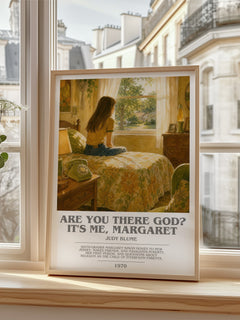 Are You There God? It's Me, Margaret bookish poster colour and style options – Judy Blume book art