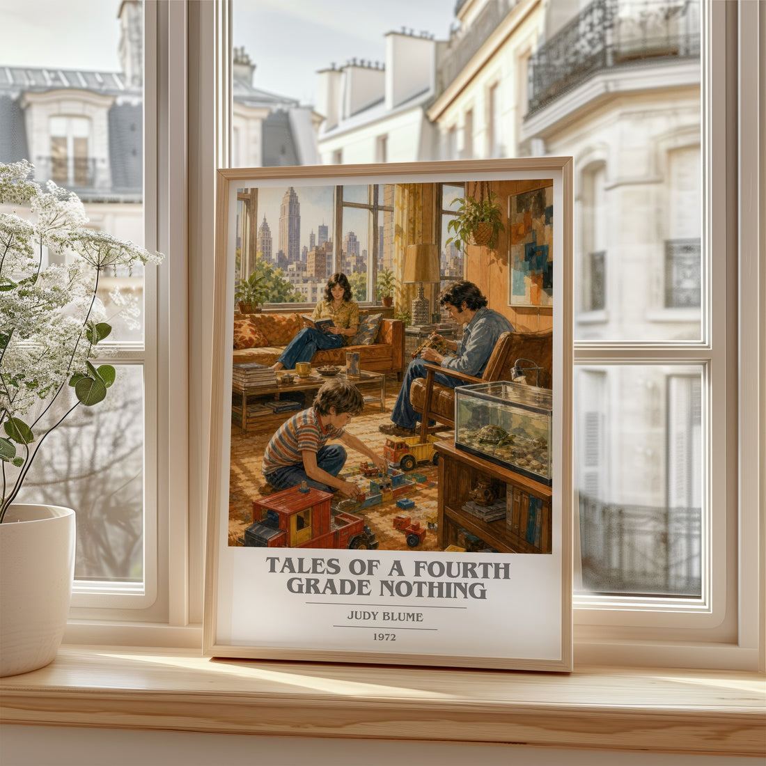 Tales of a Fourth Grade Nothing book cover poster colour and style options – Judy Blume book art