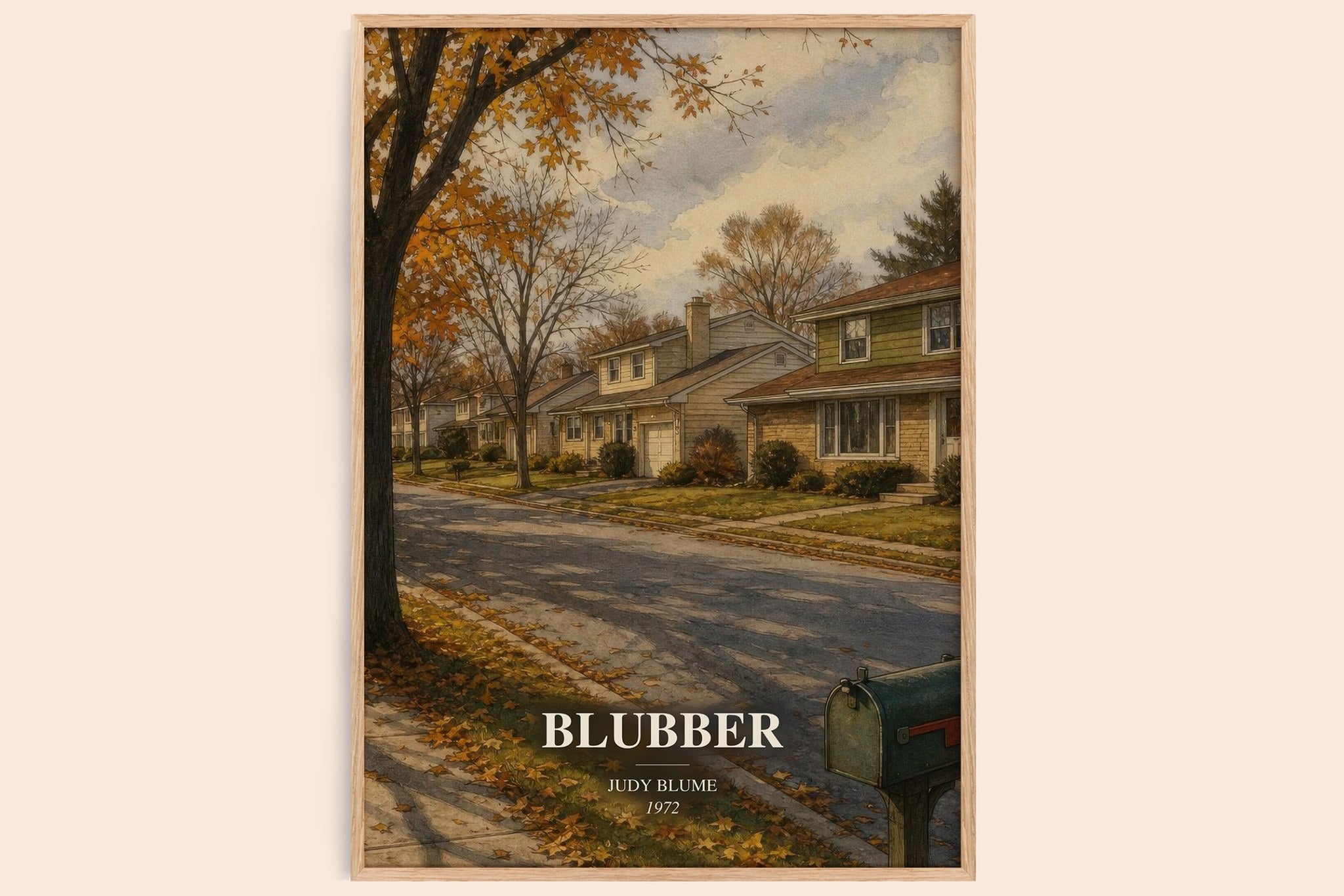 Blubber Book Watercolour Illustration by Judy Blume