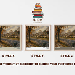 Blubber literary print in frame leaning in hallway – childrens wall art
