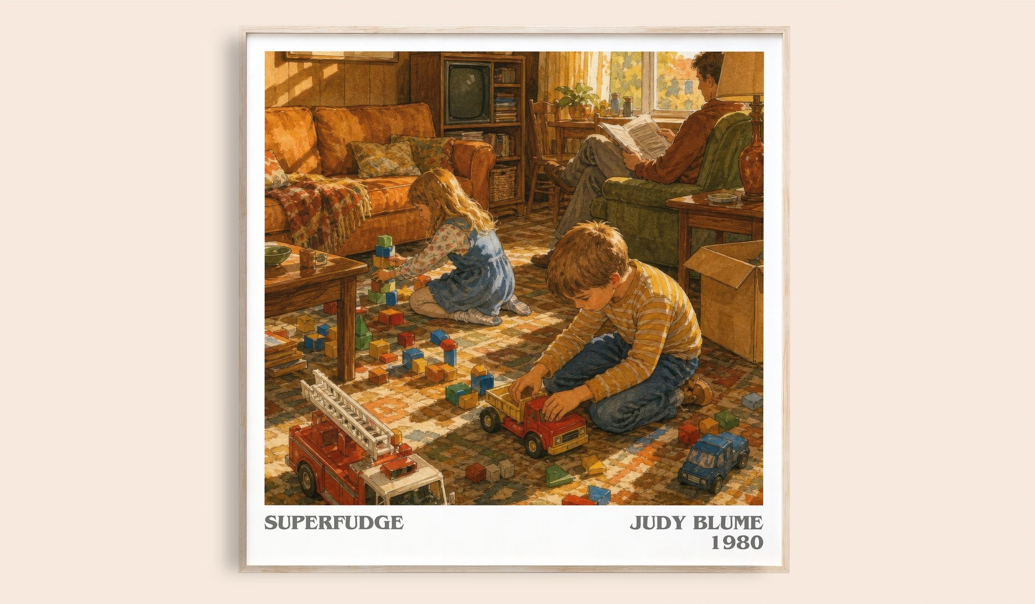 Superfudge Literary Art Print by Judy Blume